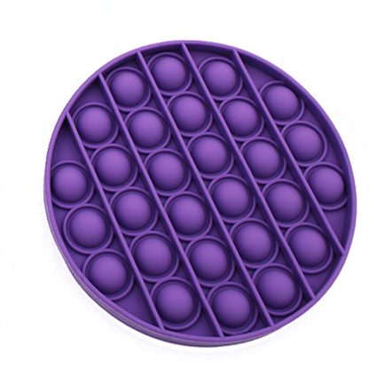 Pop it Fidget Σιλικόνης Μωβ (12cm)