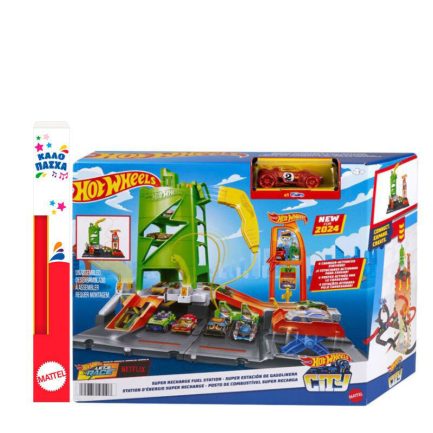 Παιχνιδολαμπάδα Mattel Hot Wheels® City: Σταθμός Φόρτισης Οχημάτων - Σετ Παιχνιδιού (HTN79)