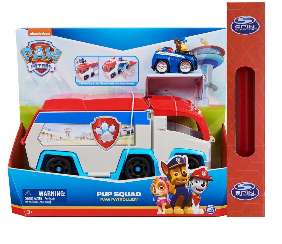 Παιχνιδολαμπάδα Spin Master Paw Patrol Pup Squad Πούλμαν (6071544 )