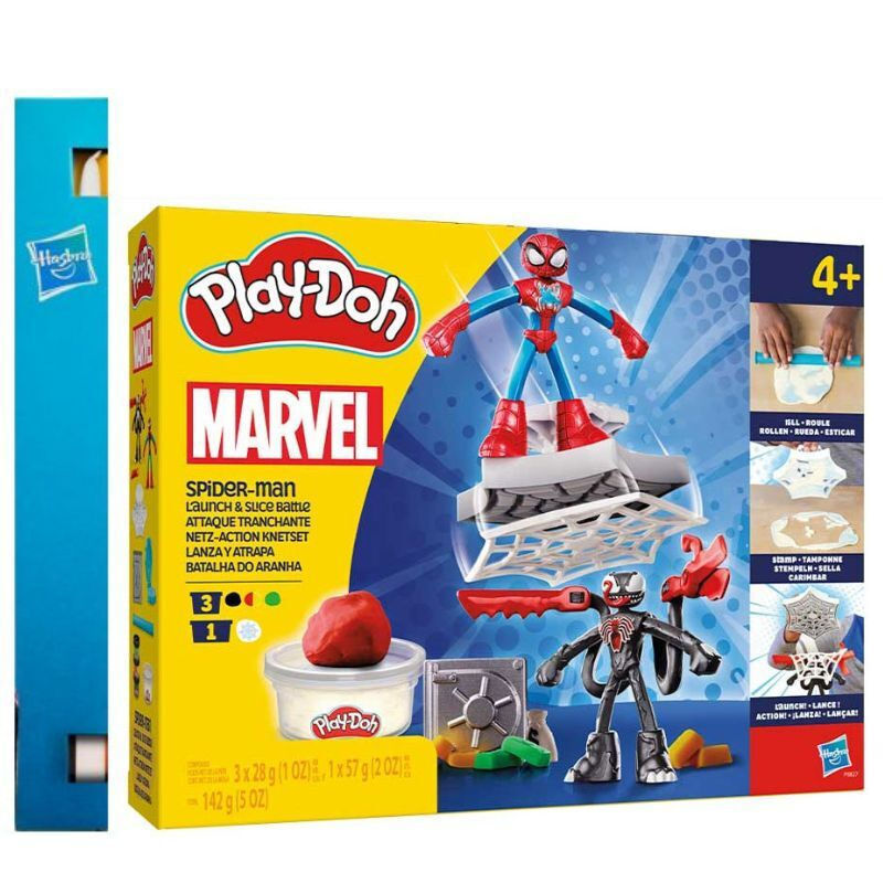 Παιχνιδολαμπάδα Hasbro Play-Doh Marvel: Spider-man - Launch And Slice Battle (F9827)