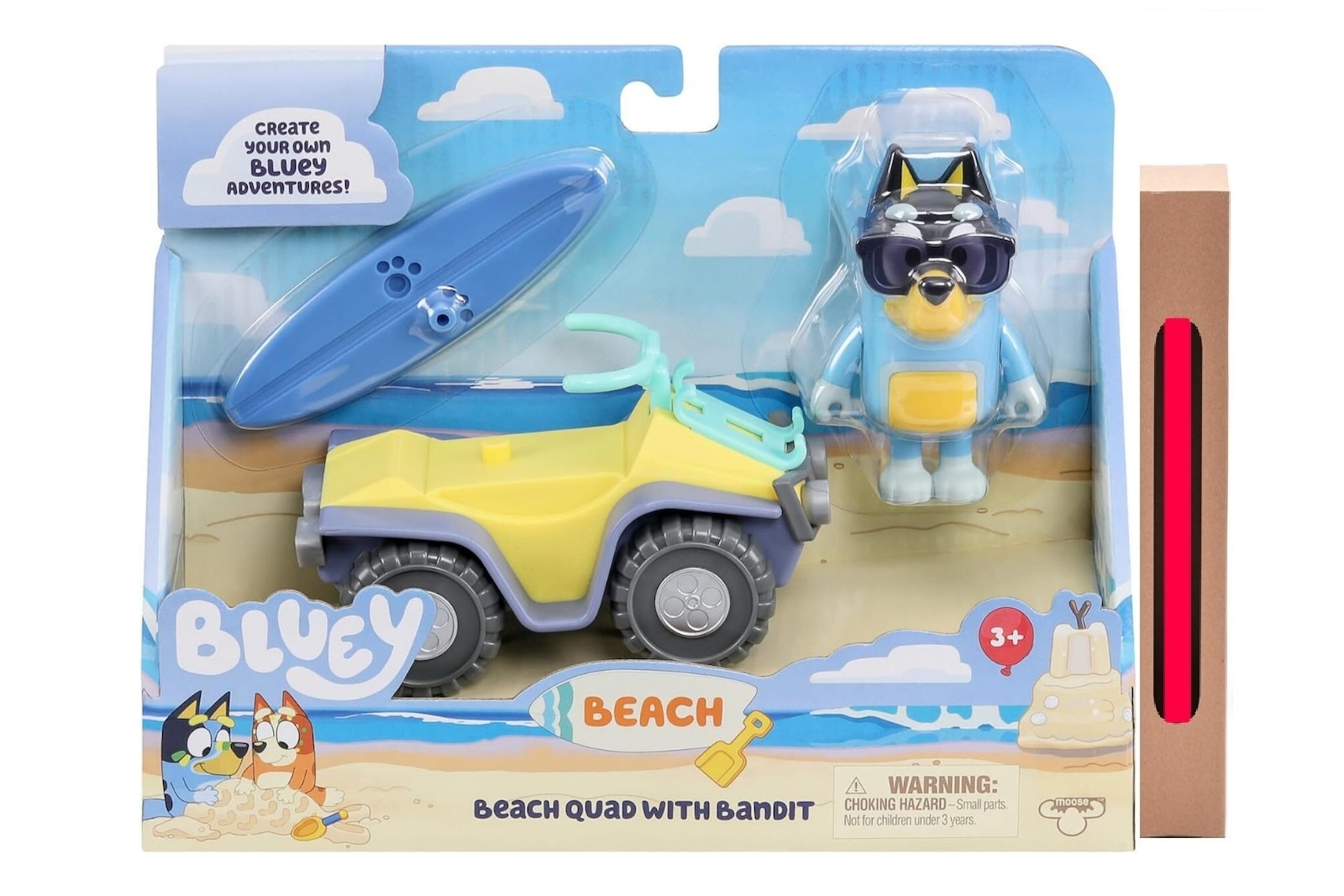 Giochi Preziosi Παιχνίδι Μινιατούρα Bluey Γουρούνα Φιγούρα Μπαμπά Bandit (BLY62110) & Δώρο Λαμπάδα