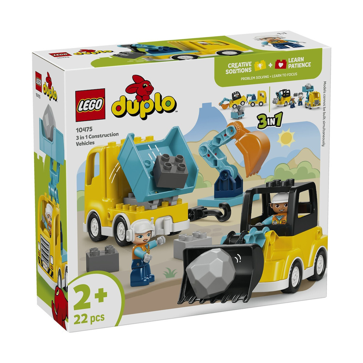 LEGO® DUPLO® Town: 3 σε 1 Οχήματα Κατασκευών (10475)