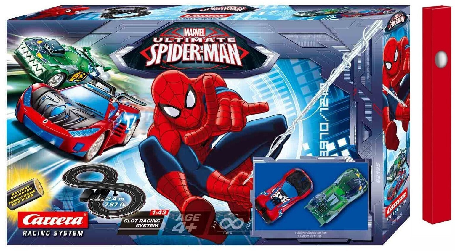 Παιχνιδολαμπάδα Carrera Go Set Αυτοκινητόδρομος Spider-man Battery Operated 1:43 (20062195)