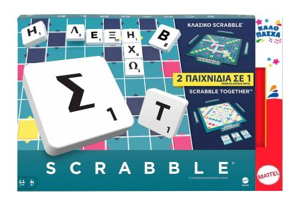 Παιχνιδολαμπάδα Mattel Νεο Scrabble 2 Σε 1 (Ελληνική Γλώσσα) (HXW06)