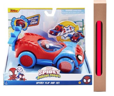 Παιχνιδολαμπάδα Jazwares Spidey Vehicle Pull back όχημα 15cm με φιγούρα W1 (JWS00014-A ) SNF0015