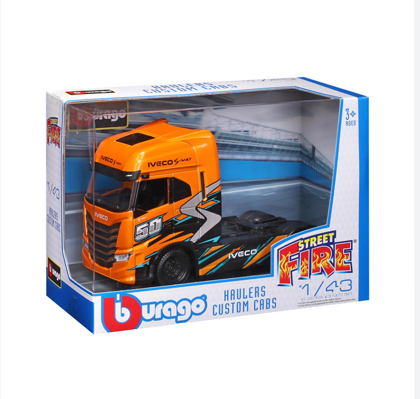 Παιχνιδολαμπάδα Bburago Street Fire Haulers Motrice Iveco (18-32208) - Image 2