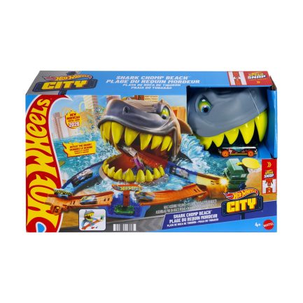 Mattel Hot Wheels: City - Shark Chomp Beach Playset (JHL96)