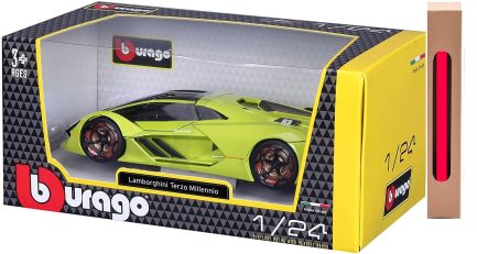 Παιχνιδολαμπάδα Bburago Αυτοκινητάκι Lamborghini Terzo Millennio - Green 1:24 για 3+ Ετών (18/21094)