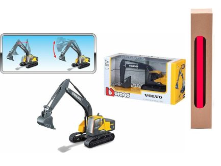 Παιχνιδολαμπάδα Bburago Construction Volvo EC220E Crawler Εκσκαφέας 1:50 για 3+ Ετών (18-32086)