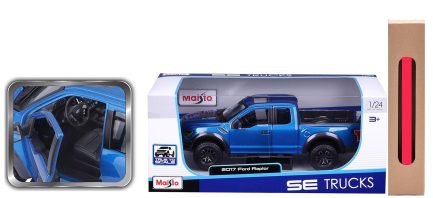 Παιχνιδολαμπάδα Maisto 1:24 SE Trucks 2017 Ford F150 Raptor - Blue 48/31266 BU