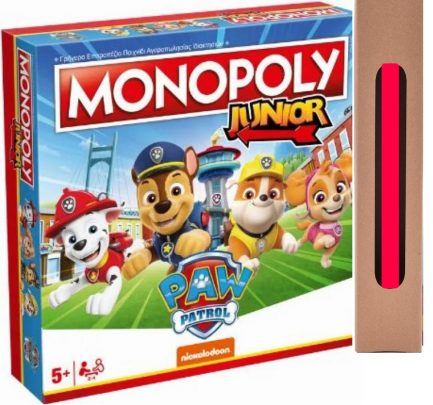 Παιχνιδολαμπάδα Winning Moves: Monopoly - Junior Paw Patrol Επιτραπέζιο (Ελληνική Γλώσσα) (WM04163-GRK)