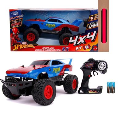 Παιχνιδολαμπάδα Jada Toys Marvel Spider-Man Daytona Τηλεκατευθυνόμενο Αυτοκίνητο 4WD Κόκκινο USB 1:12 (253229000)