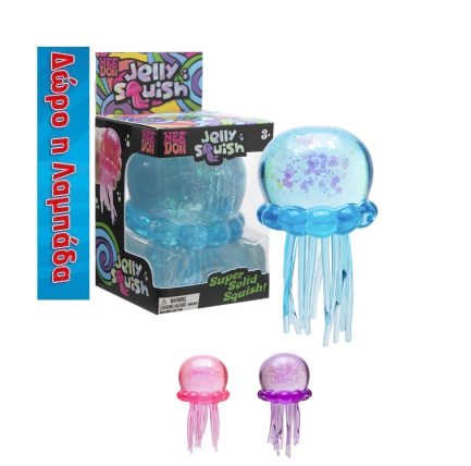NeeDoh Original Jellysquish Ζουλιχτή Μέδουσα - 3 Σχέδια ( Pack of 1)(15750805) & Δώρο Λαμπάδα