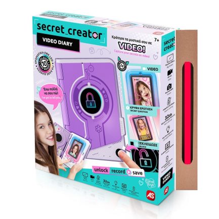 Παιχνιδολαμπάδα AS Secret Creator Video Diary Ηλεκτρονικό Ημερολόγιο Εκπαιδευτικό Παιχνίδι Γνώσεων για 7+ Ετών (1863-42349)