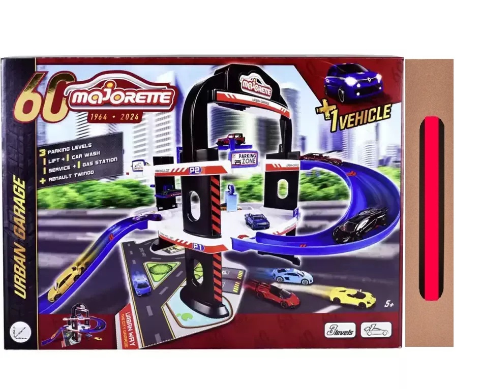 Παιχνιδολαμπάδα Majorette Πίστα Urban 60th Anniversary 3 Levels & 1 Αυτοκίνητο για 3+ Ετών (212059982)
