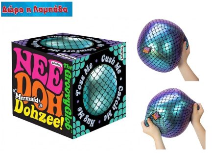 Needoh Παιδικό Διακοσμητικό Μαξιλάρι Πολύχρωμο Mermaid Dohzee 20x20εκ. (15751949) Με Λαμπάδα