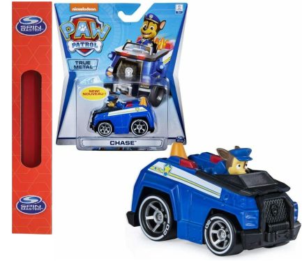 Παιχνιδολαμπάδα Spin Master Paw Patrol - Chase True Metal Vehicle Μεταλλική Μινιατούρα 1:55 (20119530/6054503)