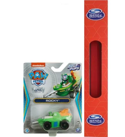 Παιχνιδολαμπάδα Spin Master Paw Patrol: Aqua Pups - Rocky Vehicle Μεταλλική Μινιατούρα 1:55 (20143248)