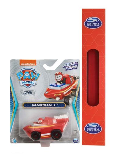 Παιχνιδολαμπάδα Spin Master Paw Patrol: Aqua Pups - Marshall Vehicle Μεταλλική Μινιατούρα 1:55 (20139496)