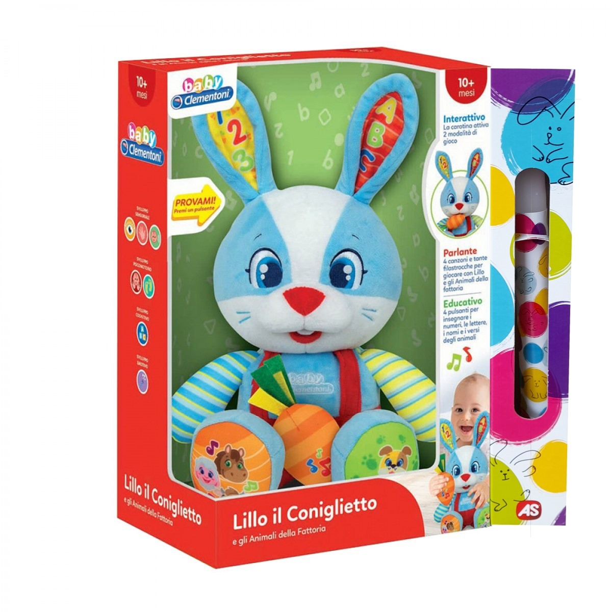 Παιχνιδολαμπάδα Baby Clementoni Βρεφικό Εκπαιδευτικό Λέλος Το Λαγουδάκι Για 10+ Μηνών (1000-63565)