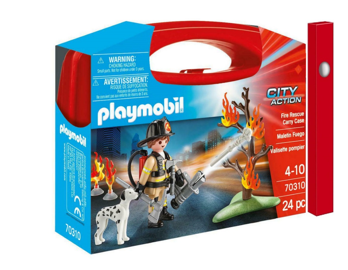 Playmobil City Action Fire Rescue Βαλιτσάκι Δασοπυροσβέστης για 4+ ετών (70310) & Δώρο Λαμπάδα