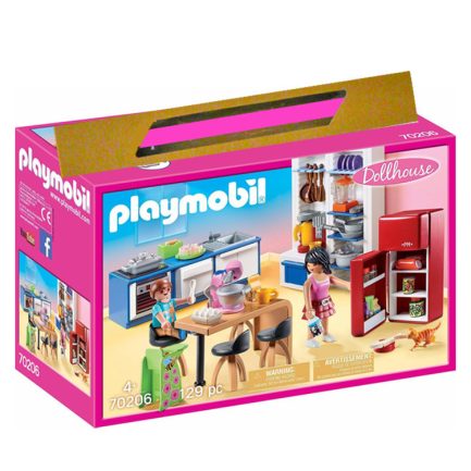Playmobil Dollhouse: Κουζίνα Κουκλόσπιτου (70206)& Δώρο Λαμπάδα
