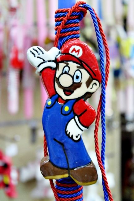 Πασχαλινή Λαμπάδα Super Mario Στρογγυλή Mario 36cm (01640)