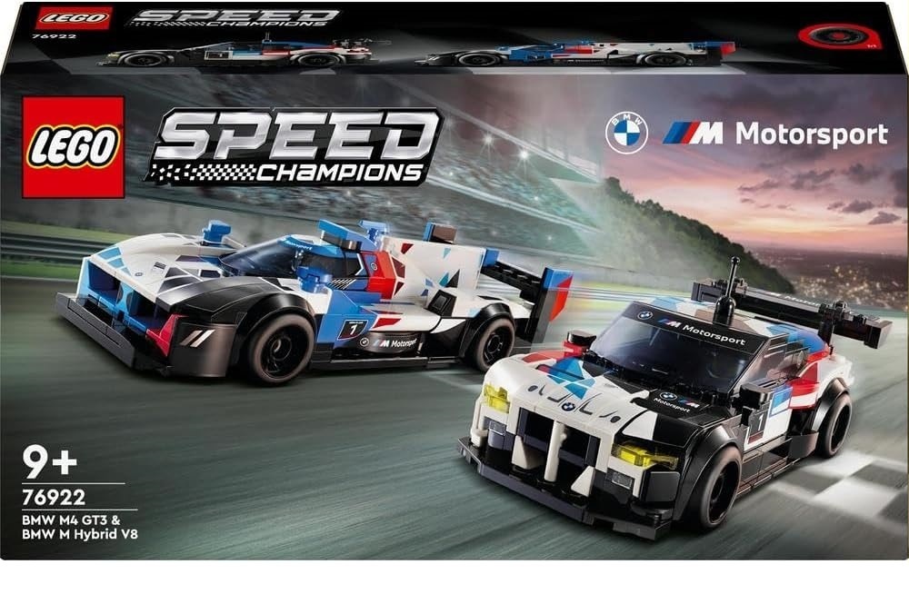 LEGO Speed Champions BWM M4 GT3 & BMW M Hybrid V8 Race Cars (76922) & Δώρο Λαμπάδα