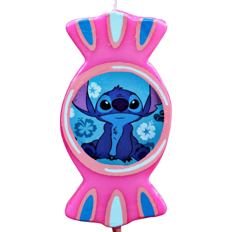 Λαμπάδα Πασχαλινή Gerakis Stitch Ροζ 19x10x2cm Καραμέλα Print (001601-Q)