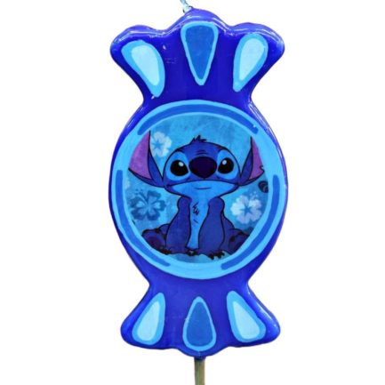 Λαμπάδα Πασχαλινή Gerakis Stitch Μπλε 19x10x2cm Καραμέλα Print (001601-Q)