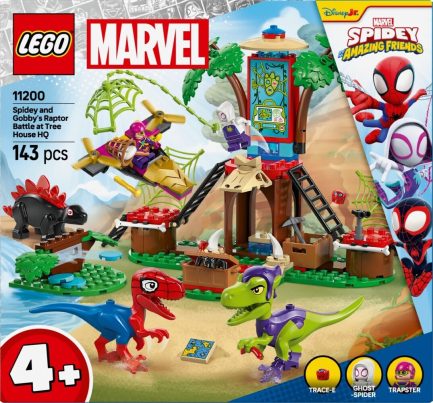 LEGO® Marvel: Spidey And His Amazing Friends Spidey and Gobby’s Raptor Battle at Tree House HQ (11200)
