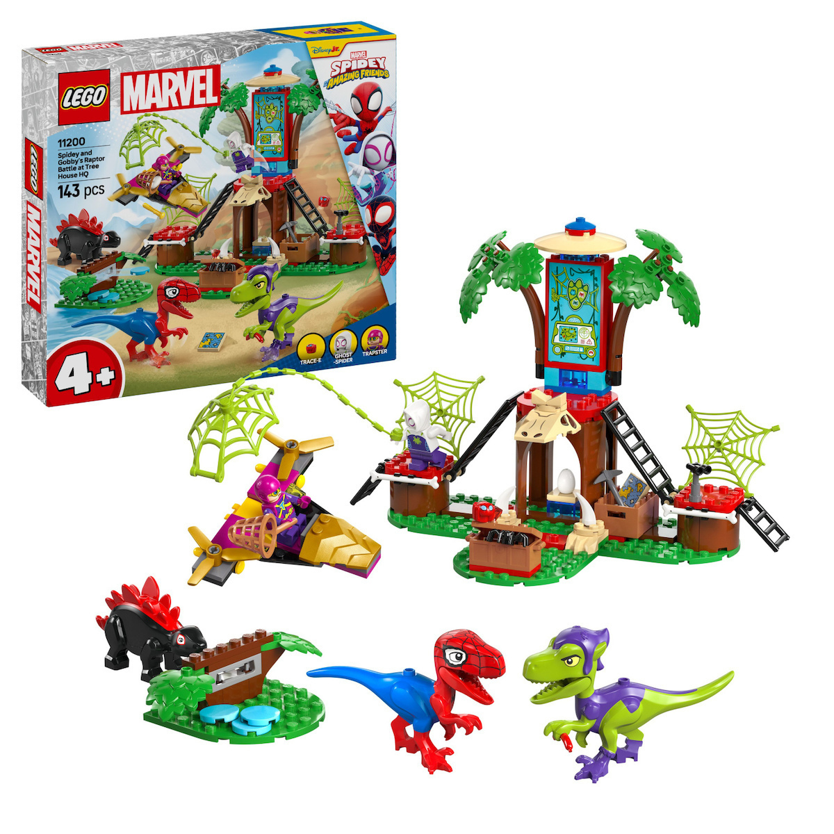 LEGO® Marvel: Spidey And His Amazing Friends Spidey and Gobby’s Raptor Battle at Tree House HQ (11200) - Image 3