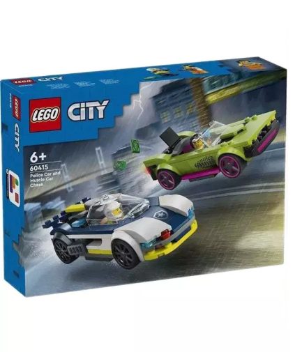LEGO®City Police Car And Muscle Car Chase για 6+ ετών (60415) & Δώρο Λαμπάδα