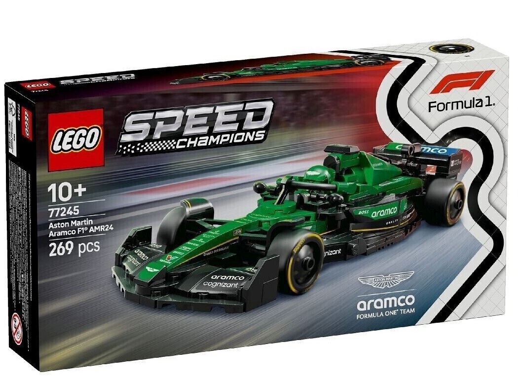 LEGO® Speed Champions: Aston Martin Aramco F1® Amr24 Race Car 269τμχ (77245) & Δώρο Λαμπάδα