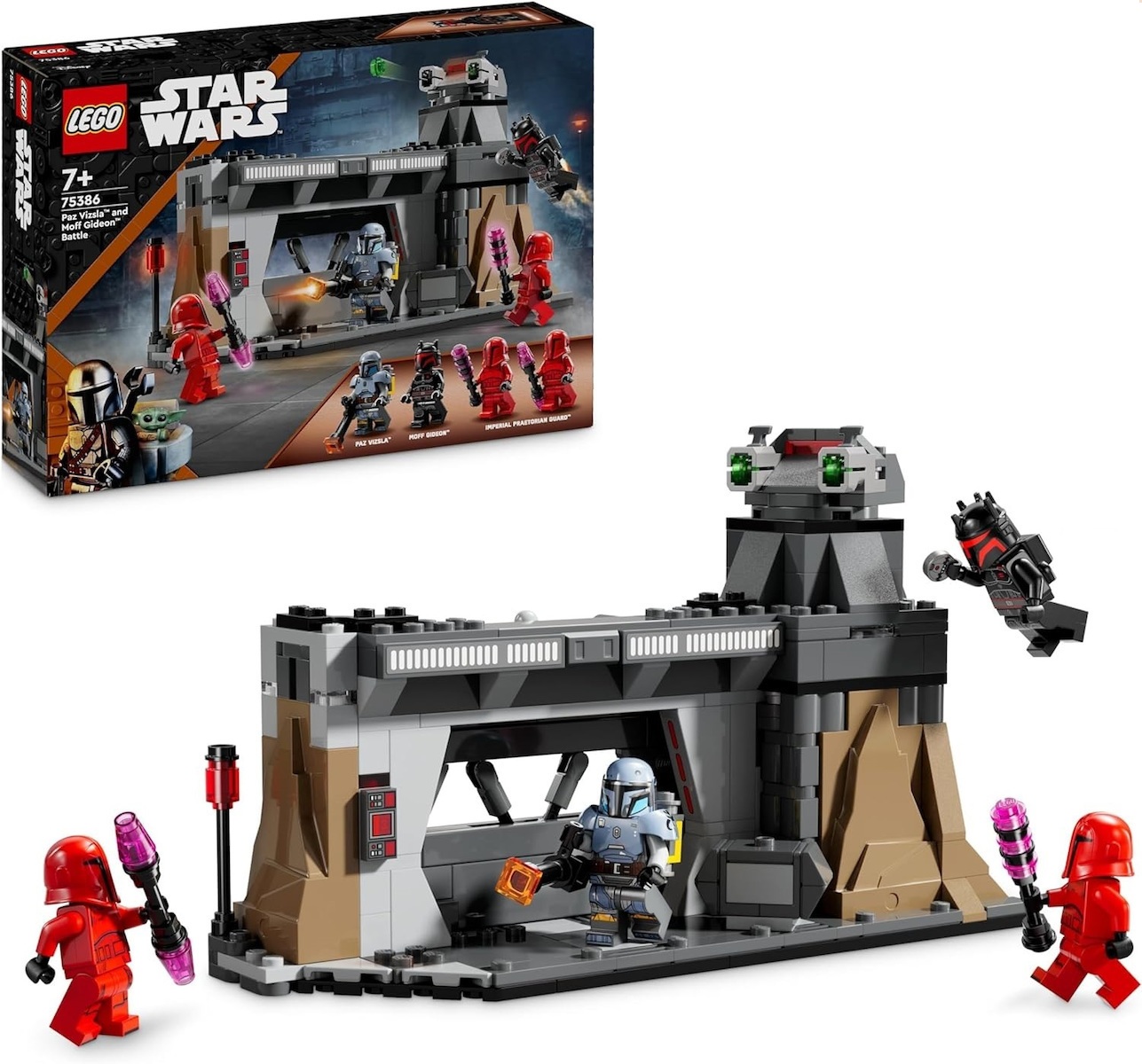 LEGO®Star Wars: The Mandalorian Paz Vizsla and Moff Gideon Battle (75386) & Δώρο Λαμπάδα