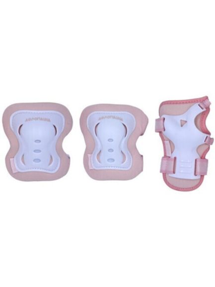 Αθλοπαιδιά Παιδικό Σετ Προστατευτικών για Rollers Ροζ (003.10082/PP) Μέγεθος (Small)