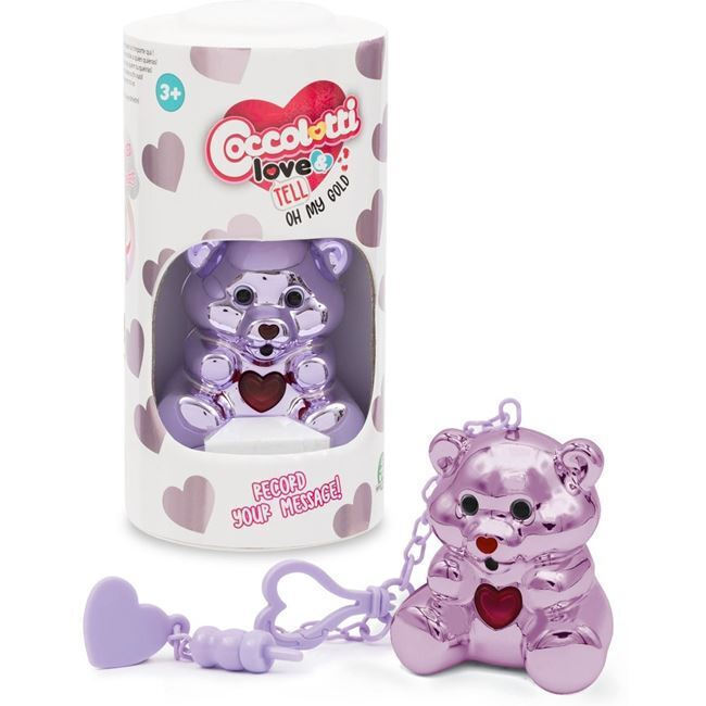 Giochi Preziosi Coccolotti Καρδουλίνι Oh My Gold Love & Tell Αρκουδάκι Μωβ για 3+ Ετών (CCL45000)