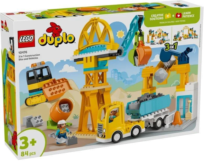 LEGO® DUPLO® Town: 3 in 1 Construction Site and Vehicles (10476)