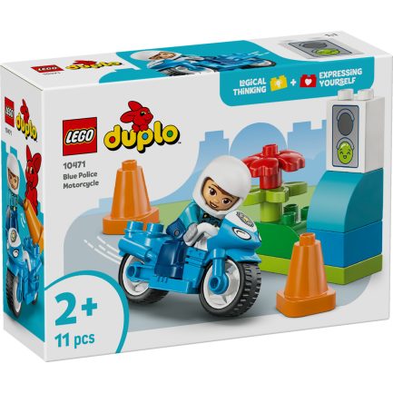 LEGO®DUPLO Blue Police Motorcycle για 2+ Ετών 11τμχ (10471)