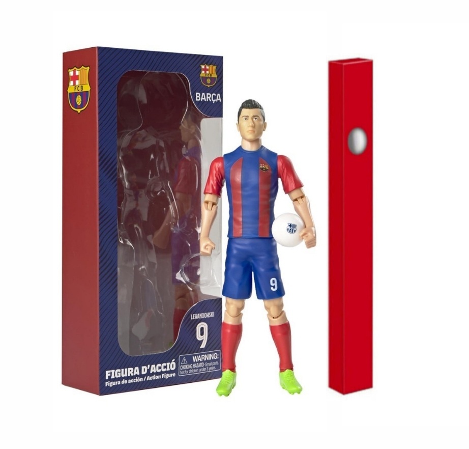Παιχνιδολαμπάδα Banbo Toys: Fc Barcelona Soccer - Robert Lewandowski Action Figure (20cm) (83569)