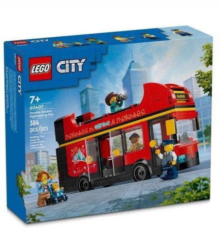 LEGO®City Red Double-Decker Sightseeing Bus (60407) & Δώρο Λαμπάδα