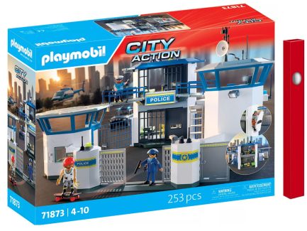 Παιχνιδολαμπάδα Playmobil City Action Αρχηγείο Αστυνομίας για 4-10 ετών (71873)