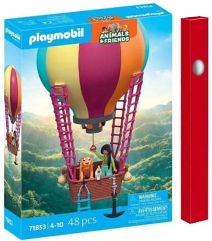 Παιχνιδολαμπάδα Playmobil Animals & Friends Πτήση Με Αερόστατο για 4-10 ετών ( 71853)