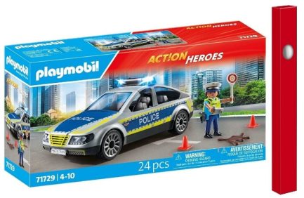 Παιχνιδολαμπάδα Playmobil Action Heroes Περιπολικό Όχημα Αστυνομίας για 4-10 ετών (71729)