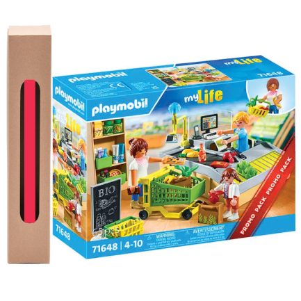 Παιχνιδολαμπάδα Playmobil MyLife Ταμείο Βιολογικού Καταστήματος για 4-10 ετών (71648)
