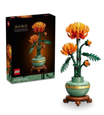 LEGO®Icons Chrysanthemum Set για 18+ Ετών 278τμχ (10368) & Δώρο Λαμπάδα