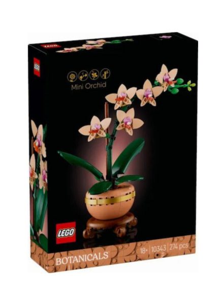 LEGO®Botanical Collection Mini Orchid για 18+ Ετών 274τμχ (10343)  & Δώρο Λαμπάδα