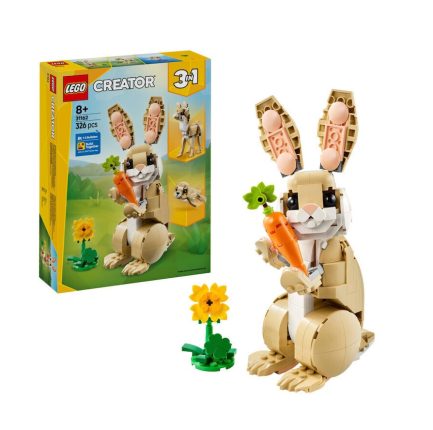 LEGO® Creator: Cute Bunny 326τμχ (31162) & Δώρο Λαμπάδα