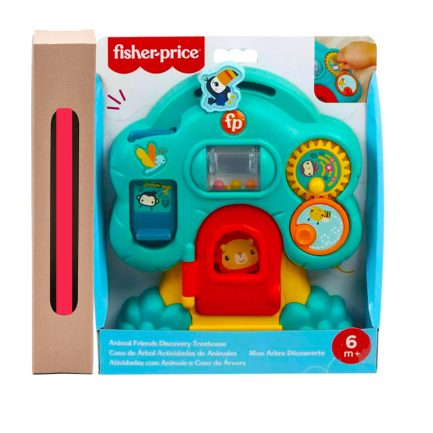 Παιχνιδολαμπάδα Fisher-Price: Animal Friends Discovery - Treehouse-Δεντράκι (HXK34)