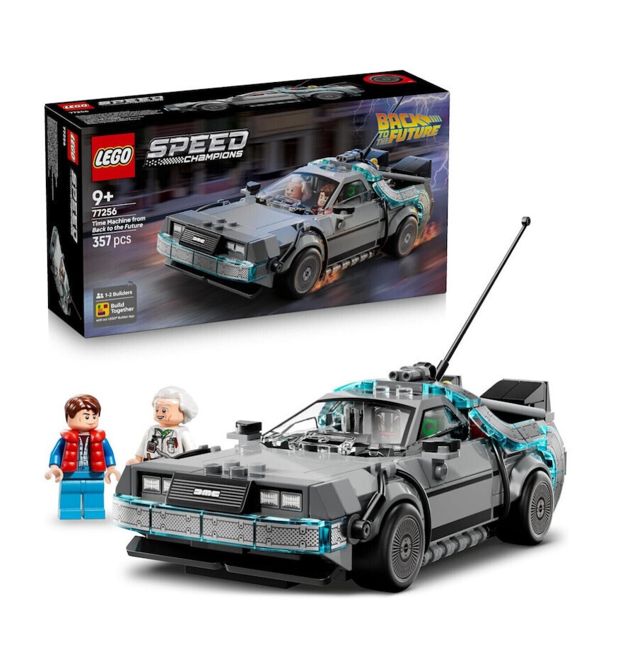 LEGO Speed Champions Time Machine from Back to the Future (77256) & Δώρο Λαμπάδα